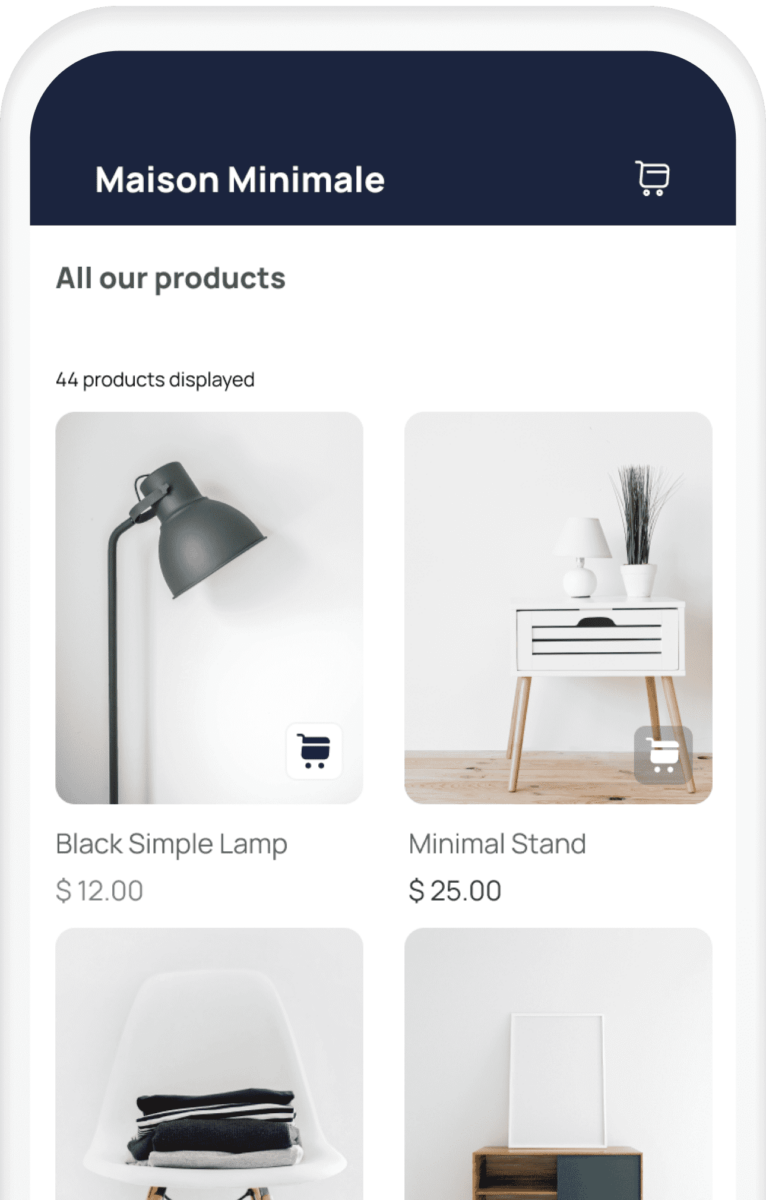 créer appli e-commerce